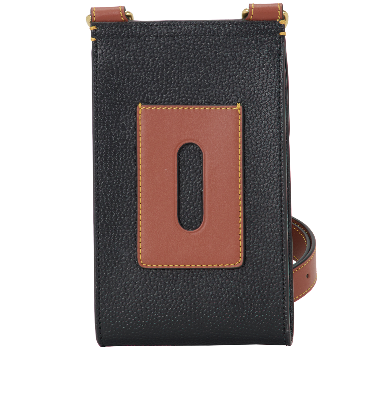 Mini Antony Pouch, &pound;220, Handbags, Black/Tan, Leather, Back view